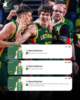 La locura del ao! 9 pts en 13s y remontada pica de Lituania